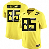 Oregon Ducks 85 Pharaoh Brown Yellow Nike College Football Jersey Dzhi,baseball caps,new era cap wholesale,wholesale hats